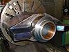 Pipe Squeezer Body on Lathe